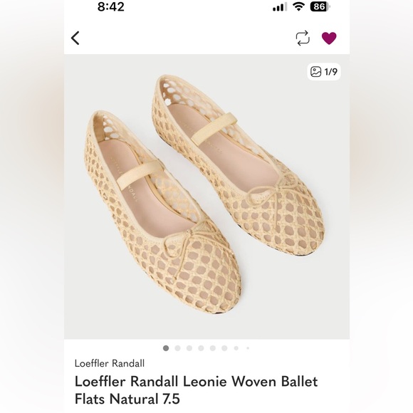 Loeffler Randall Shoes - Loeffler Randall Leonie Woven Ballet Flats Natural 7.5